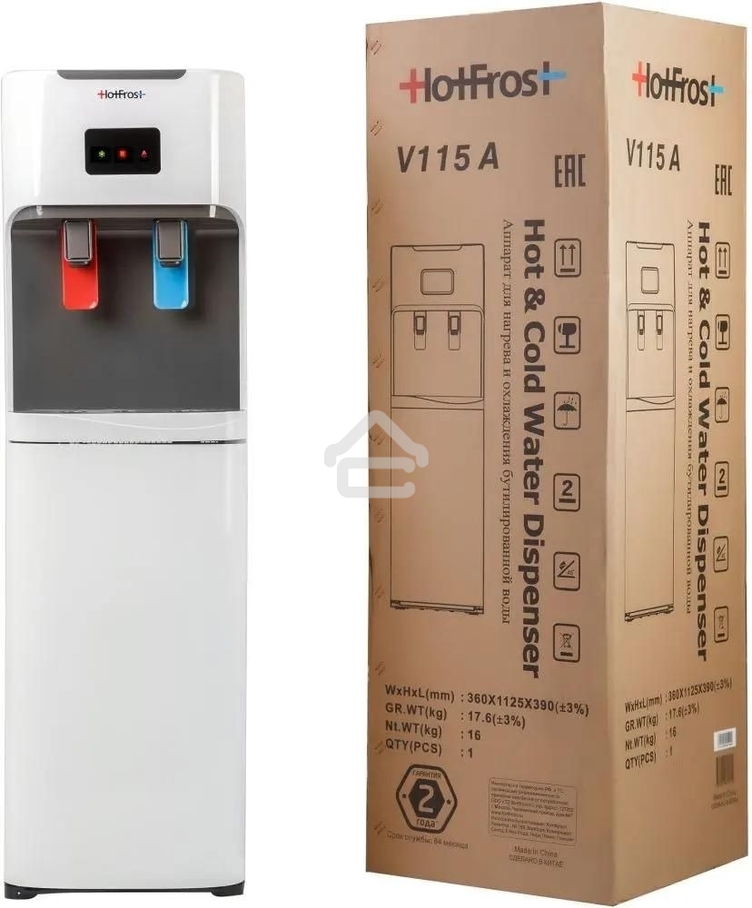 Кулер Hotfrost V115A напольный компрессорный белый/серый