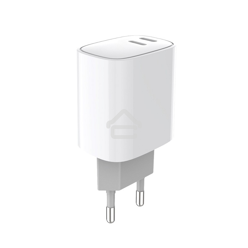 Сетевое зарядное устройство с двумя портами USB-C + USB-C, 20Вт Rexant