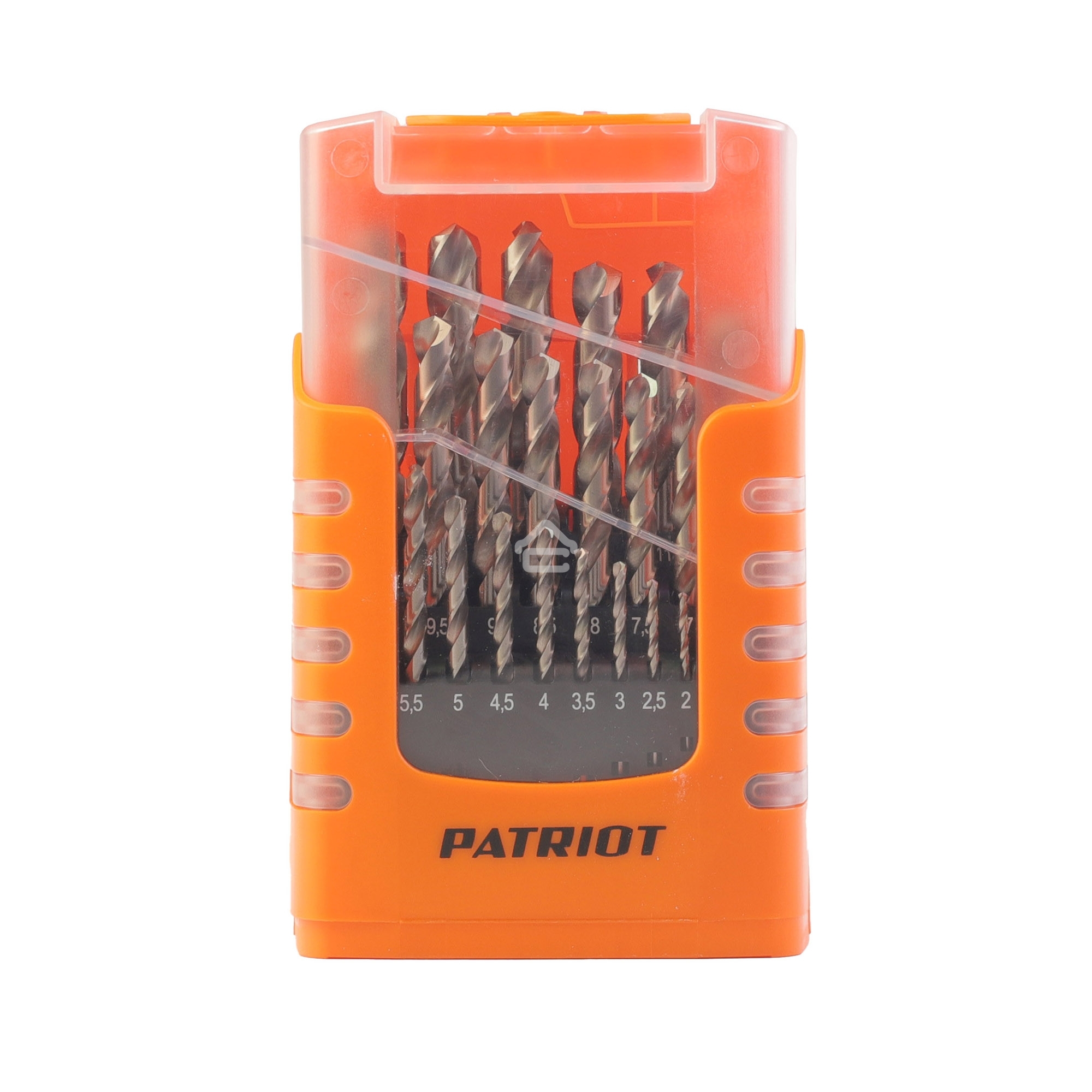 Набор сверл по металлу PATRIOT, HSS, 25 шт: 1,0-13,0 мм, в пластиковом боксе