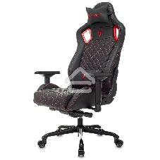 Кресло игровое Knight TITAN черный/красный ромбик эко.кожа с подголов. крестовина металл