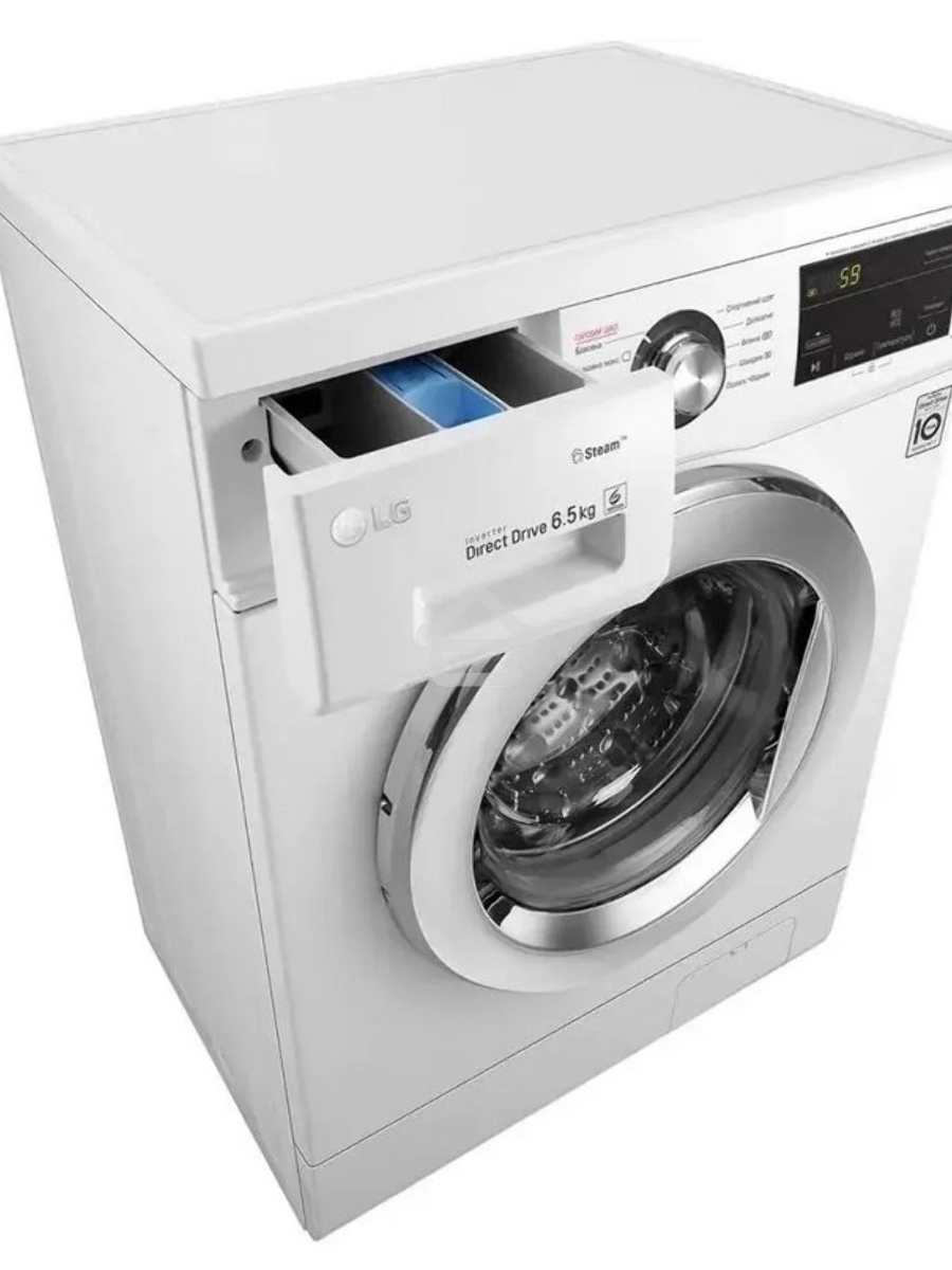 Стиральная машина LG F2J3WS2W белый, загрузка фронтальная 6,5 кг, 1200 об/мин., класс: А