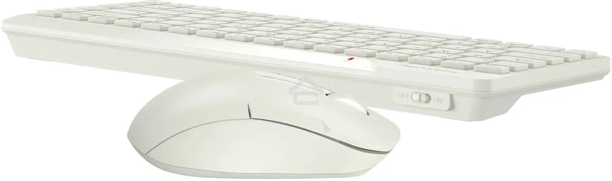 Клавиатура + мышь A4Tech Fstyler FG2200 Air2 клав:бежевый мышь:бежевый USB беспроводная slim