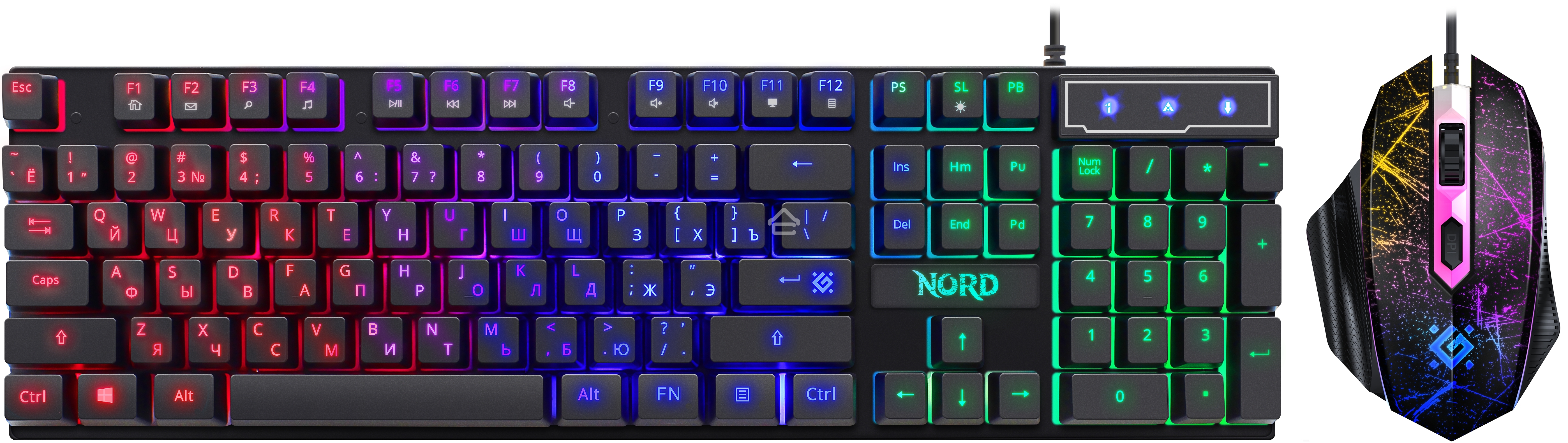 Клавиатура + мышка NORD GS-959 RU черный 52959 Defender