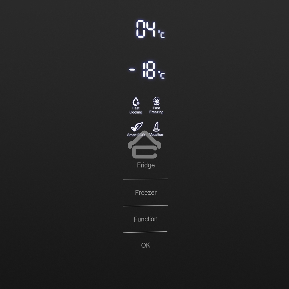 Холодильник Maunfeld MFF185NFB Inverter черный двухкамерный инвертор 240/100л морозилка снизу, No Frost