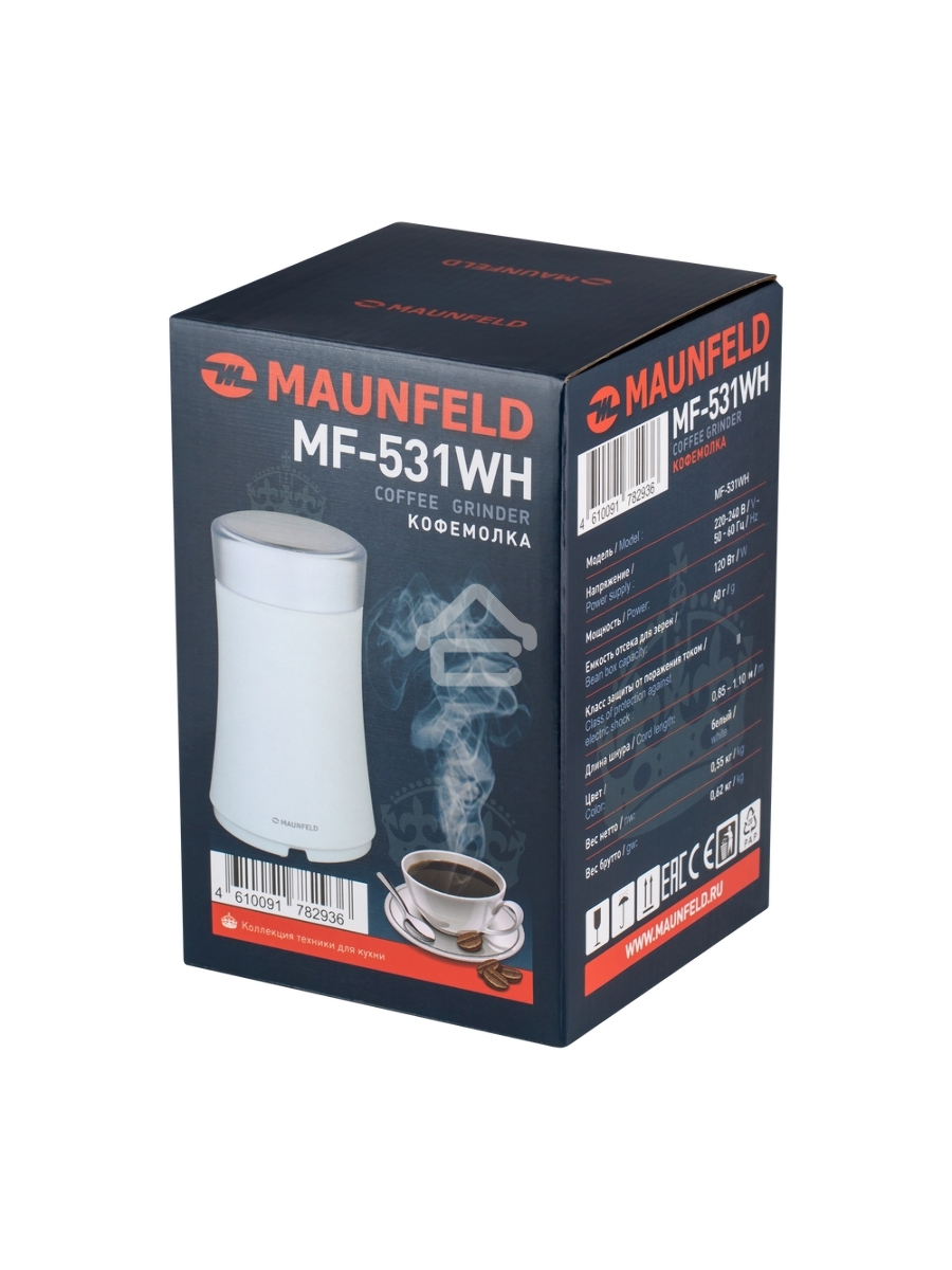 Кофемолка Maunfeld MF-531WH 120 Вт, белый