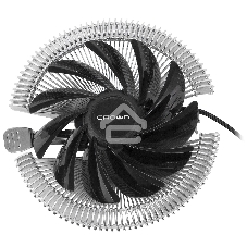 Кулер для процессора Crown CM-S1250TPWM v2 серебристый/черный, 95 мм, алюминий, 2000 об/мин, 28.7 дБ, 4 pin, 125 Вт, 53 мм