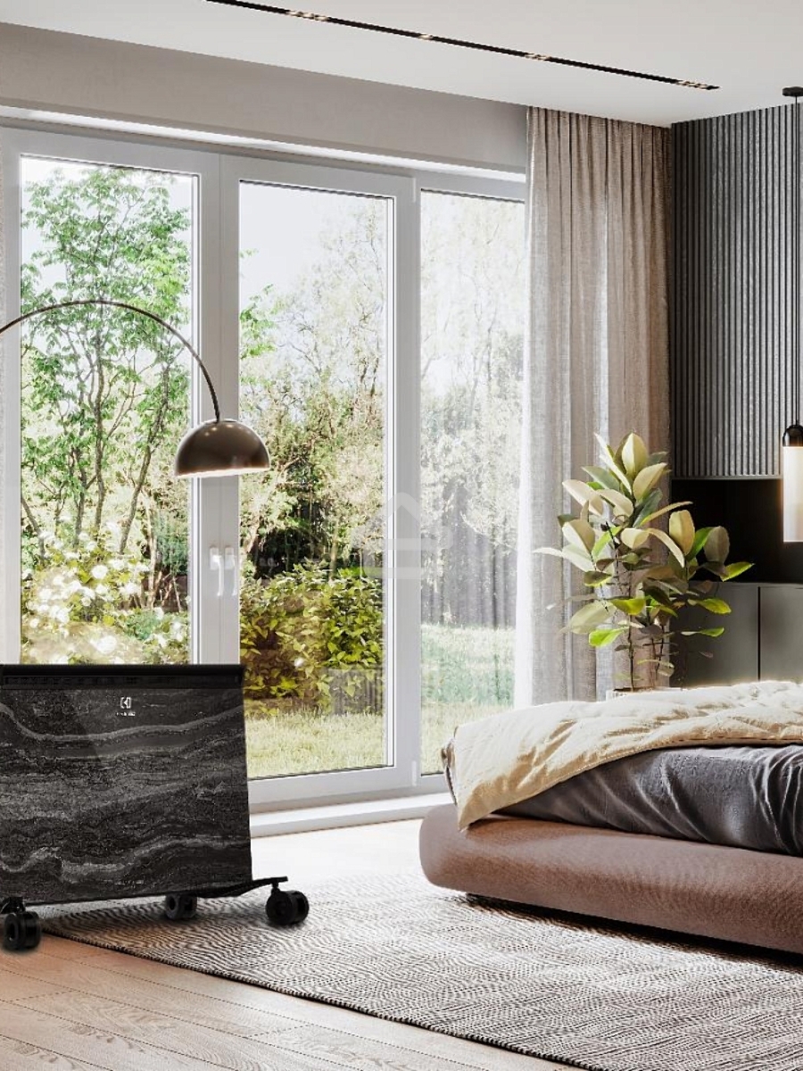 Конвектор Electrolux ECH/BMI-1500 Marble + шасси EFB/M серый, 1500 Вт, 20 м2, электронный термостат