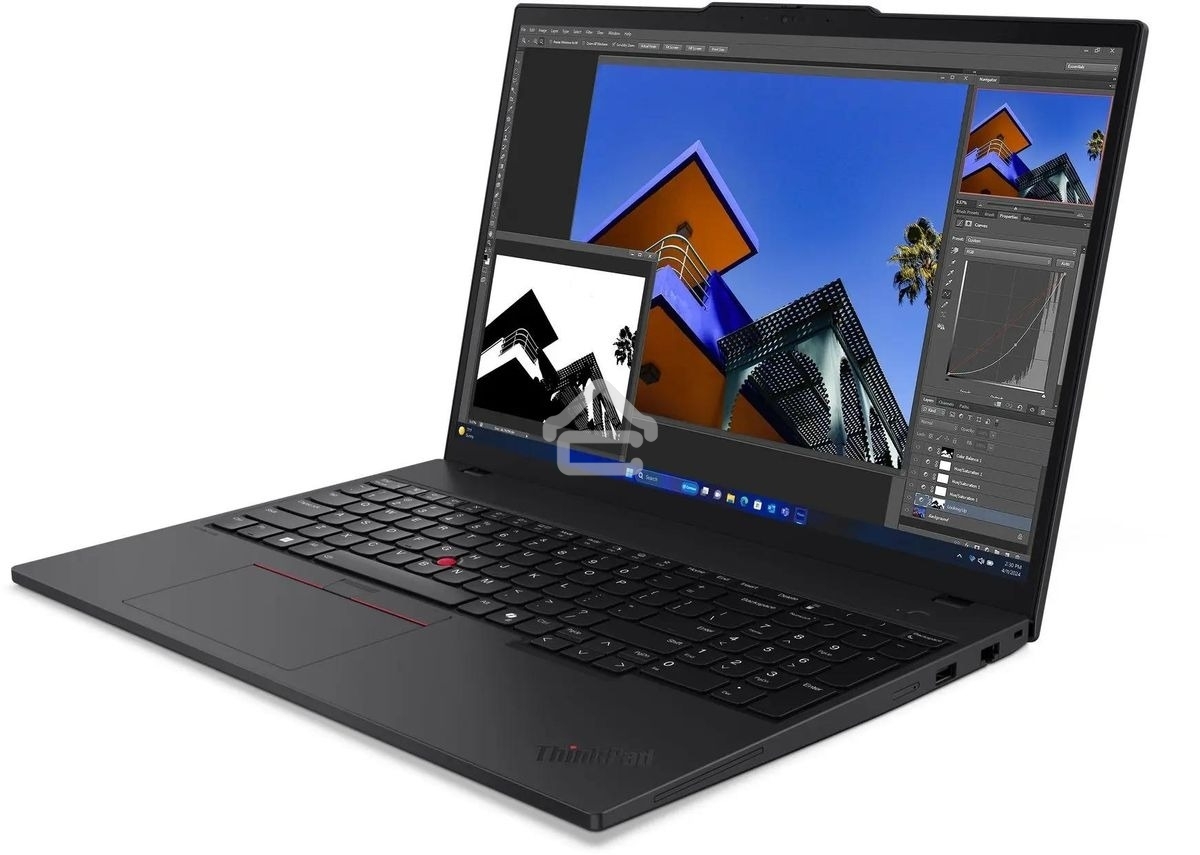 Ноутбук Lenovo ThinkPad T16 G3 черный Core Ultra 7 155U 16Gb SSD1Tb Intel Graphics 16