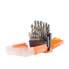 Набор сверл по металлу PATRIOT, HSS, 25 шт: 1,0-13,0 мм, в пластиковом боксе