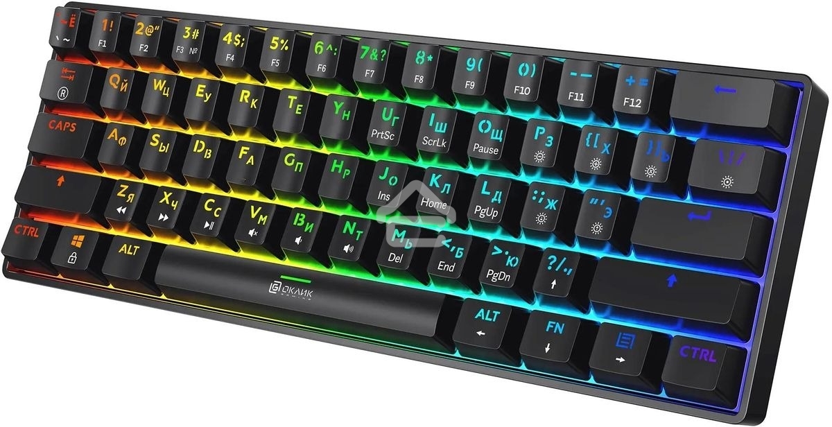 Клавиатура проводная Oklick K713X, USB, черный