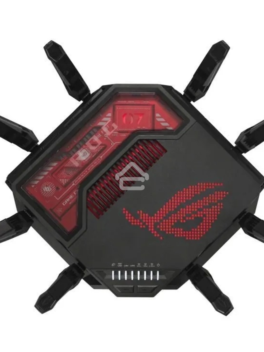 Маршрутизатор ASUS GT-BE19000, черный/красный, 90IG0850-MO9A0V