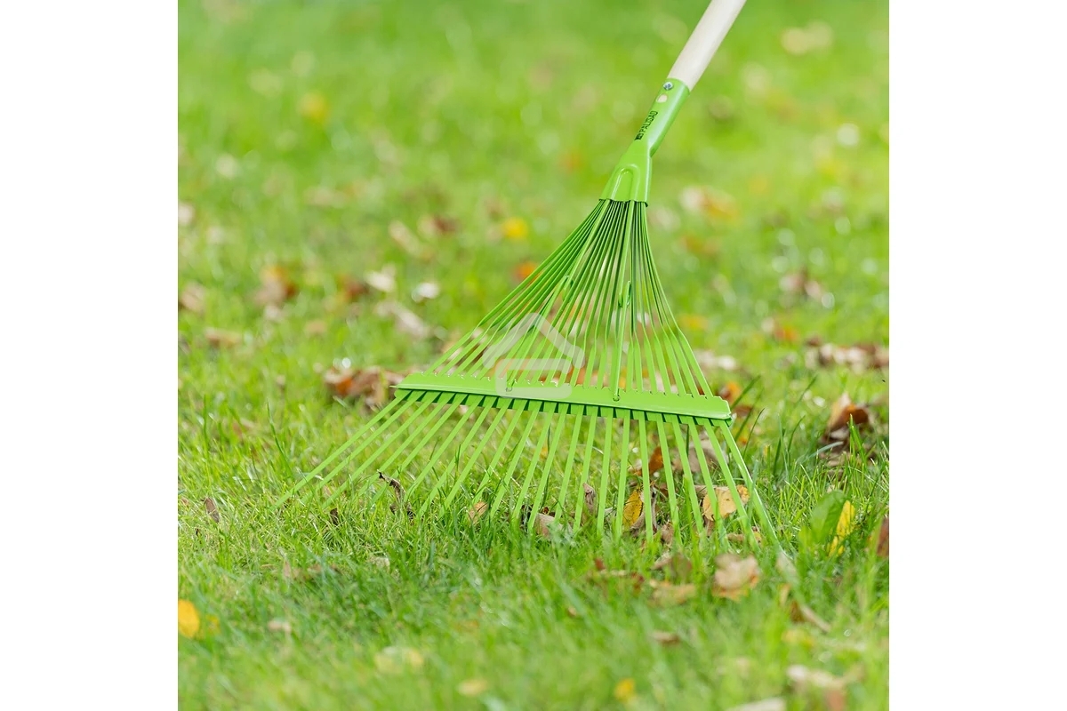 Грабли веерные стальные Palisad, 565 мм, 22 плоских зуба, эмалированные, усиленные, без черенка