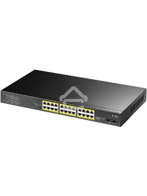 Коммутатор Cudy GS1028PS2 (L2) 24x1Гбит/с 2SFP 24PoE+ 300W неуправляемый