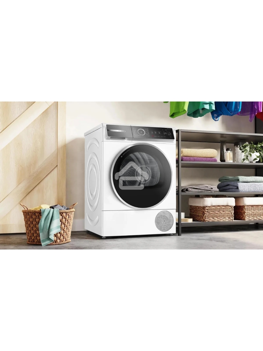 Сушильная машина Bosch WQB245B0ME белый, 9 кг, сушка - конденсационная, программ - 14, 59.8 x 84.2 x 65.1 см