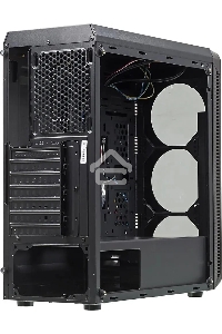 Компьютерный корпус Accord JP-X черный без БП ATX 2xUSB2.0 1xUSB3.0 bott PSU