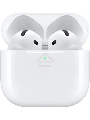 Гарнитура вкладыши Apple A3050 A3053 A3058 AirPods 4 белый беспроводные bluetooth в ушной раковине
