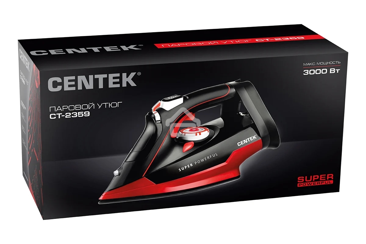 Утюг Centek CT-2359 красный/черный, 3300 Вт