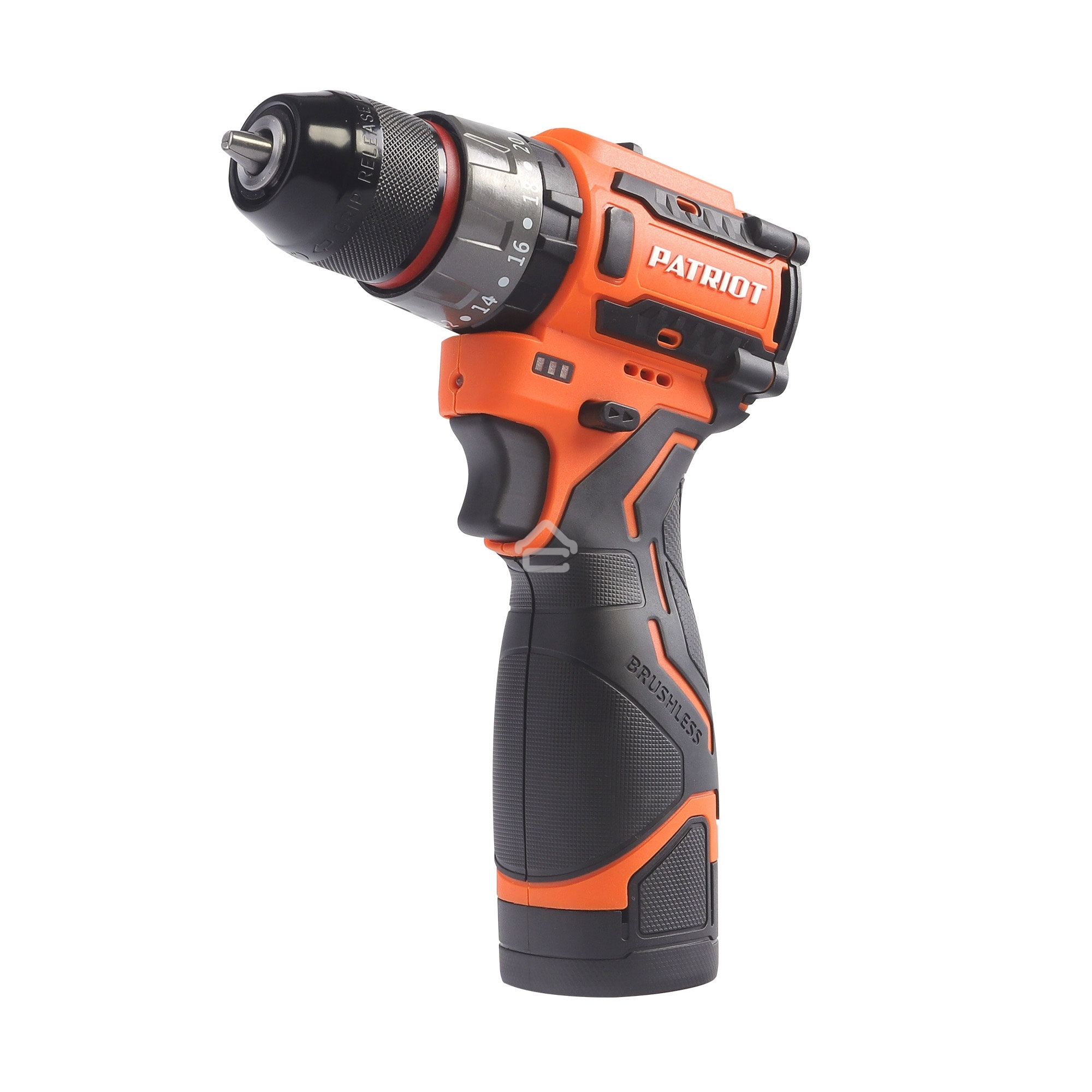 Дрель-шуруповерт аккумуляторная PATRIOT BR 467h BL, 2 АКБ Li-Ion, 16.8 В, 2,0 Ач, 70Нм, удар, 2 скорости, кейс, БЕСЩЕТОЧНЫЙ ЭД