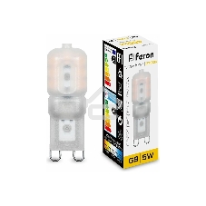 Лампа светодиодная Feron LB-430 5W 230V G9 2700K