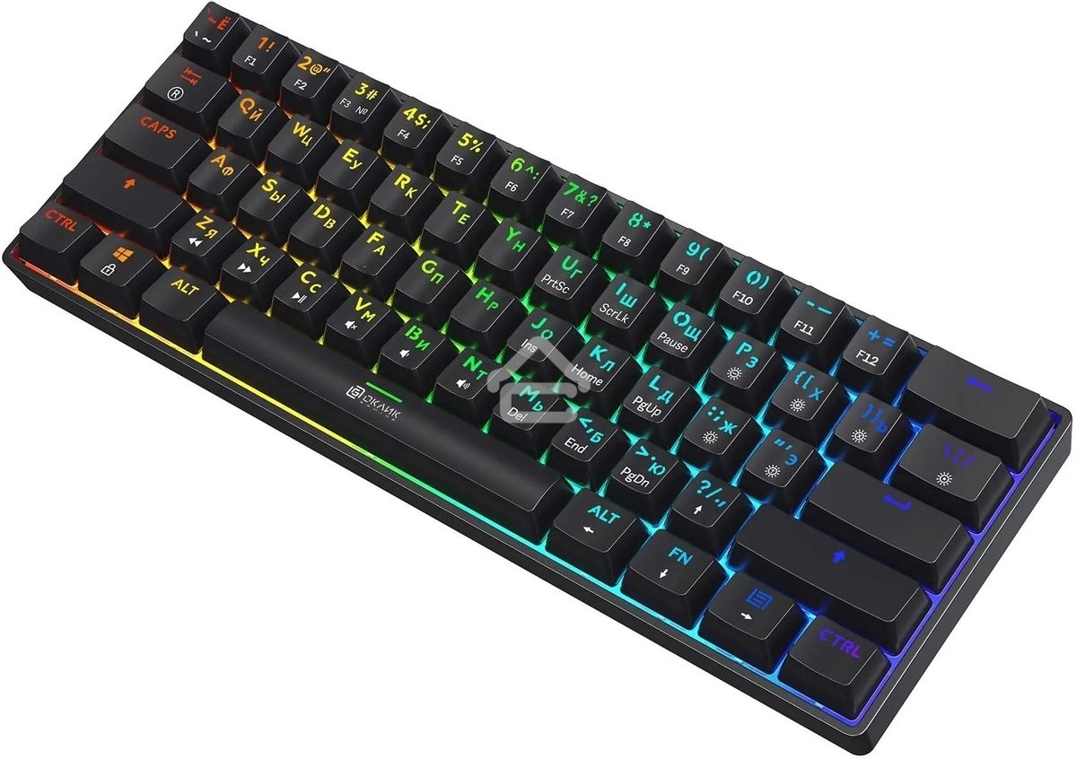 Клавиатура проводная Oklick K713X, USB, черный