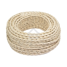 Провод ретро Bironi B1-434-719-50 3х1.5 матовый золото песочное (уп. 50 м)