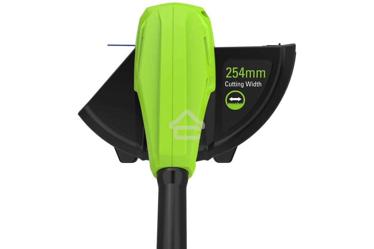 Триммер Greenworks 25 см, авт., 24V, с АБ 2 А.ч. и ЗУ слайдер 2,0А 2107207SA