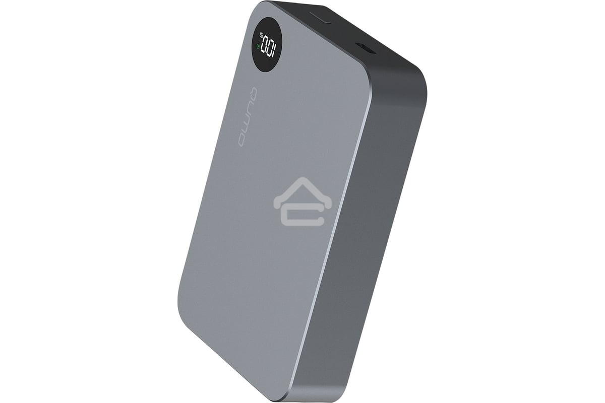 Портативный аккумулятор QUMO Future Magnetic PowerAid 10000mAh W15 темно-серый FMPA-10C-S1