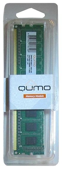 Оперативная память Qumo, DDR3, 4GB (1x4 GB), 1600 MHz, CL11, DIMM