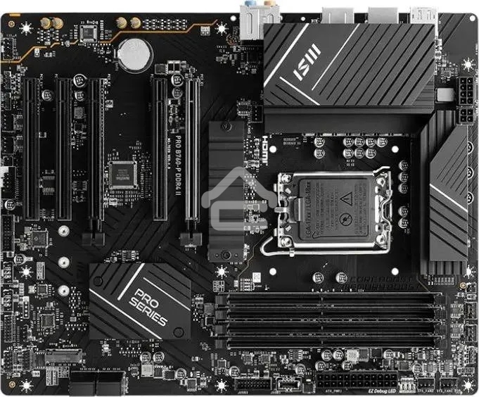 Материнская плата MSI PRO B760-P II, LGA 1700, Intel B760, 4xDDR5, 4xSATA, 2xM.2, 1xPCI-E 4.0 x16, 1xPCI-E 4.0 x4, 3xPCI-E 3.0 x1, 1xHDMI, 1xDP, 1xRJ45 2.5Gb, 1xUSB-C 3.2 Gen 2, 2xUSB-A 3.2 Gen 1, 2xUSB-A 2.0, 5x3.5мм, TOSLINK, 7.1, Standard-ATX