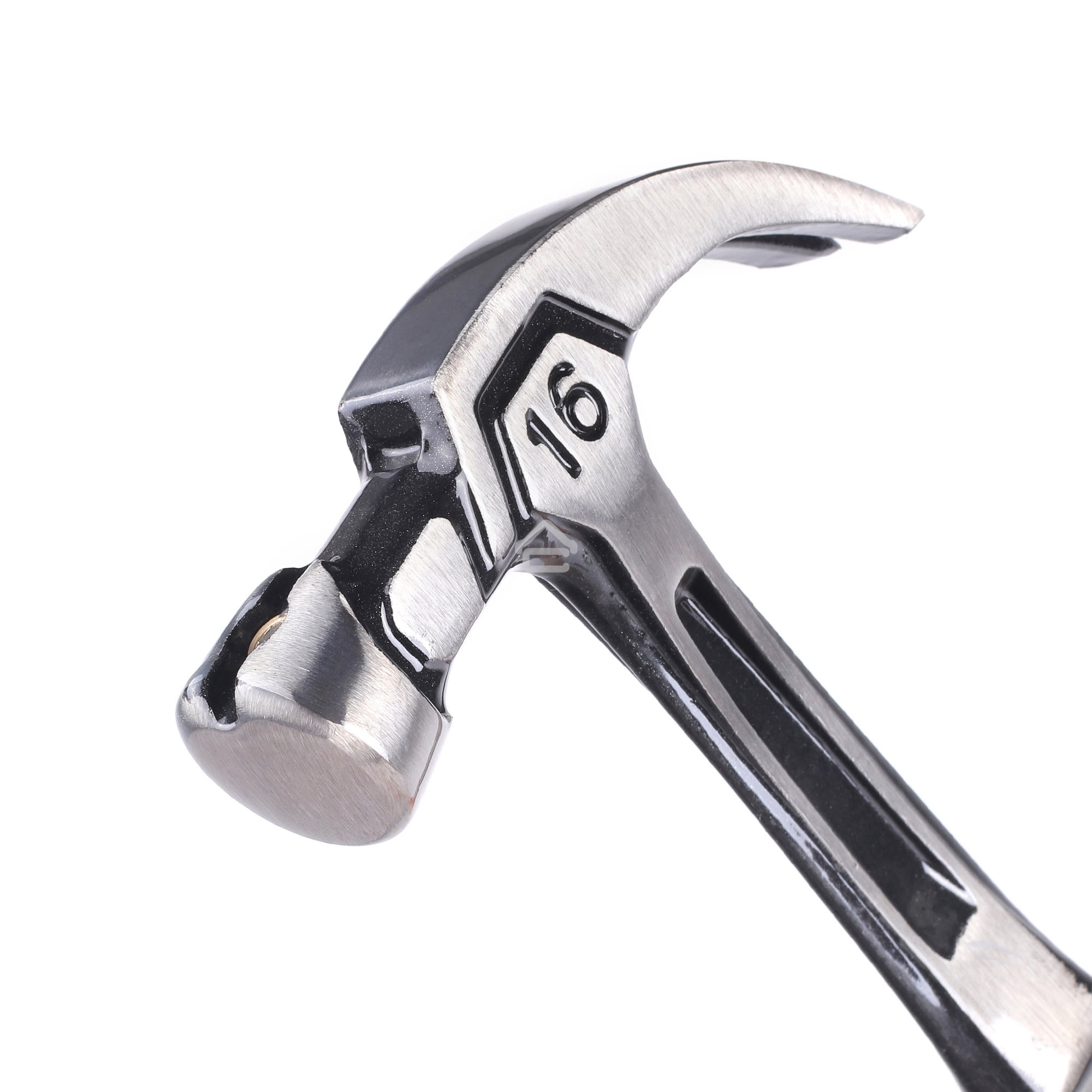 Молоток-гвоздодер цельнокованый Patriot FCH 450, кругл.боек 450 гр, 50-58 HRC, фиберглас.рукоять, прямой гвоздодер малый вес, компактный размер, антивибрацион.система, магнитный гвоздодержатель, 775 гр