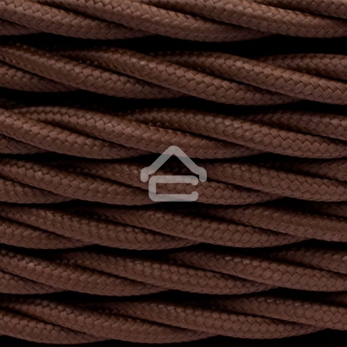 Провод ретро Bironi B1-434-72-50 3х1.5 матовый коричневый (уп. 50 м)