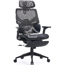 Кресло офисное Cactus CS-CHR-MC01-GYBK серый, сиденье черный, с подголов.