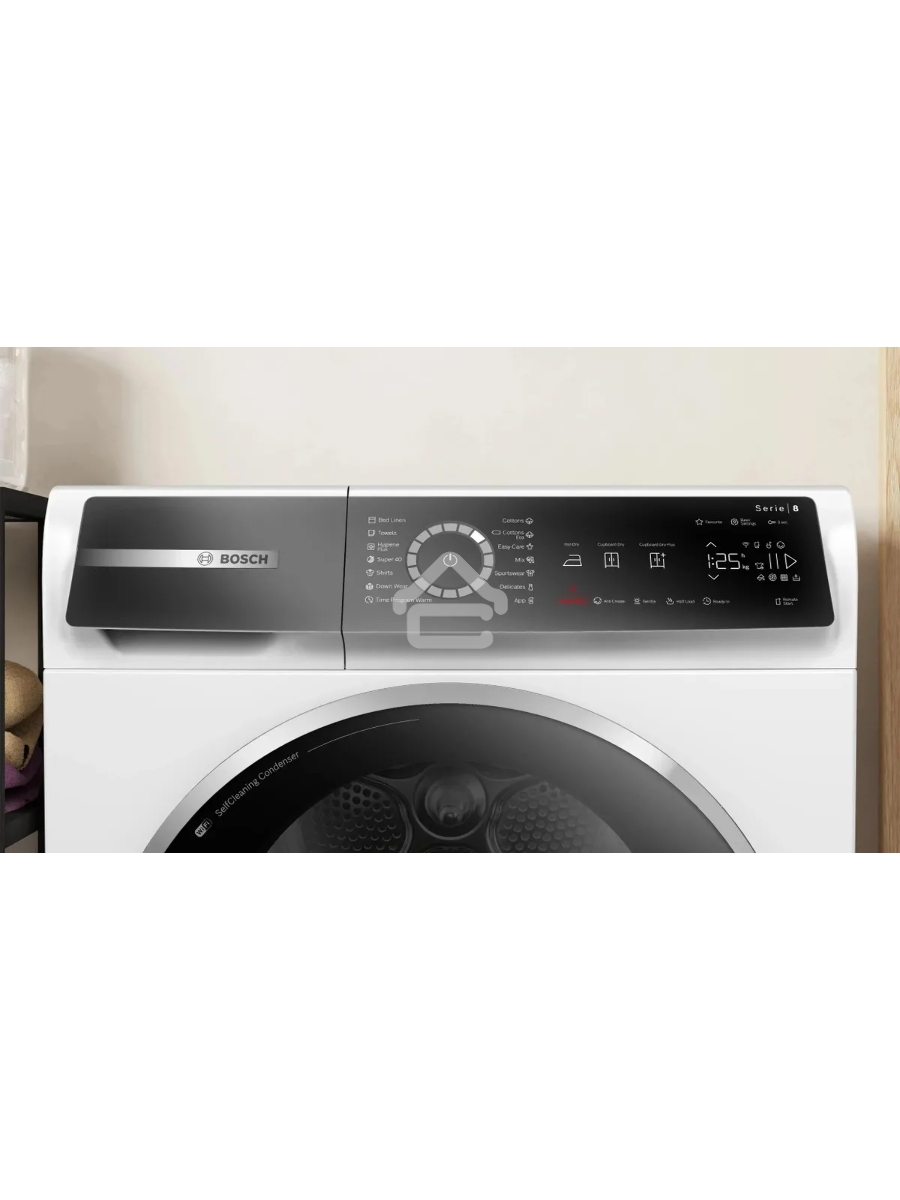 Сушильная машина Bosch WQB245B0ME белый, 9 кг, сушка - конденсационная, программ - 14, 59.8 x 84.2 x 65.1 см