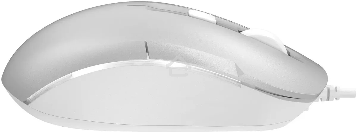 Мышь проводная A4Tech Fstyler FM26 серебристый/белый, 1600 dpi, USB, кнопки - 4