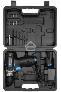 Дрель-шуруповерт Deko DKCD12V PRO Аккумуляторная, Кейс