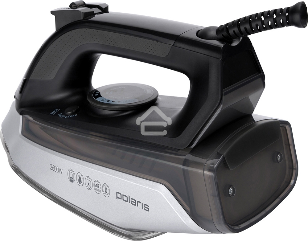 Утюг Polaris PIR-2696AA (2600 Вт,керам., автоотключ.) черный/серебро