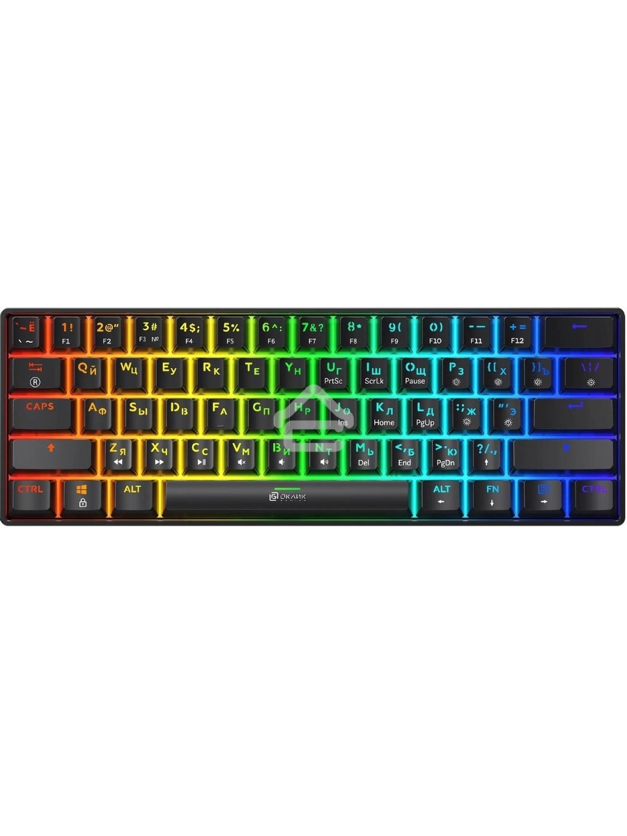 Клавиатура Oklick K713X проводная, USB, черный