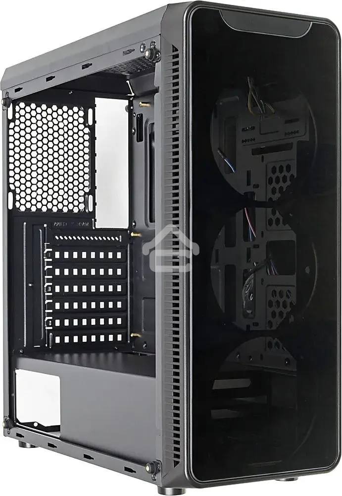 Компьютерный корпус Accord JP-X черный без БП ATX 2xUSB2.0 1xUSB3.0 bott PSU