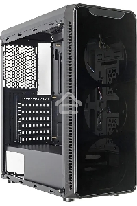 Компьютерный корпус Accord JP-X черный без БП ATX 2xUSB2.0 1xUSB3.0 bott PSU