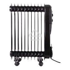 Обогреватель масляный Ресанта ОМПТ-12НЧ (11 секций) черный, 2500 Вт, 30 м2, термостат 67/3/15