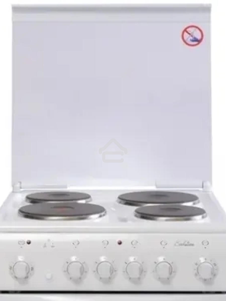 Плита электрическая De Luxe 5004.10э (кр)-001 белый, конфорок 4 шт, духовка 43 л, 50 см x 85 см x 50 см