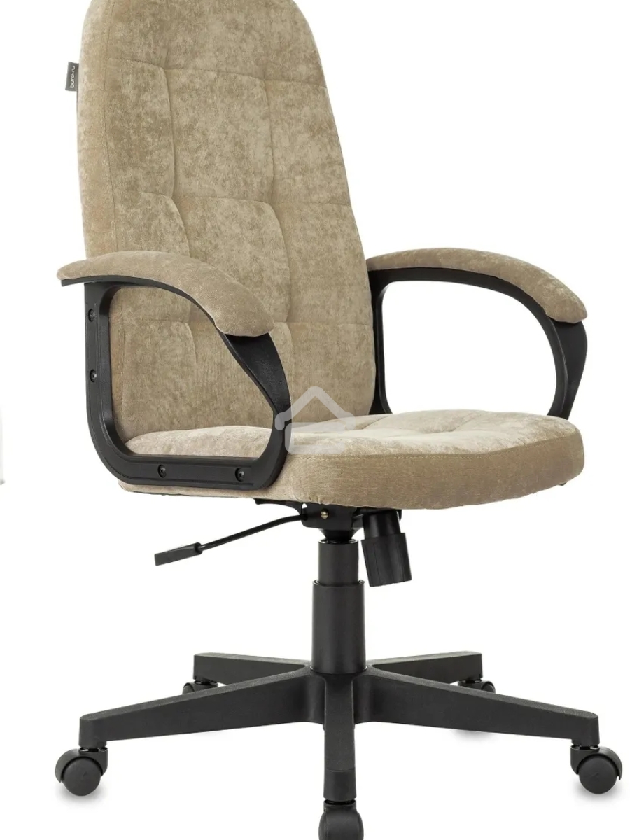 Кресло руководителя Бюрократ CH 002 Fabric Light-21 песочный, крестов. пластик