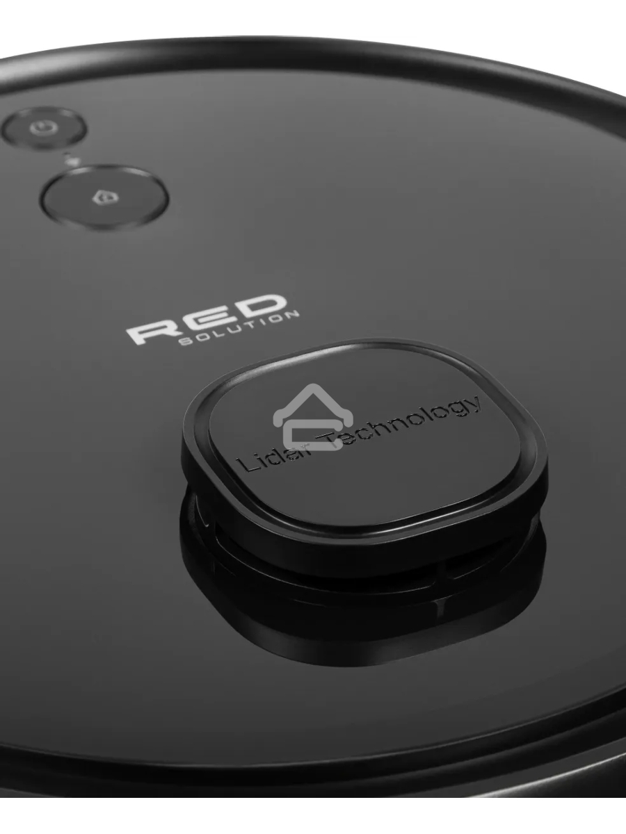 Робот-пылесос Red Solution RV-RL6000S черный, 35 Вт, 2600 мАч Li-Ion, уборка влажная/сухая, пылесборник контейнер 0.3 л