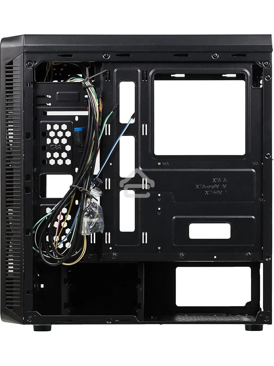 Компьютерный корпус Accord JP-X черный без БП ATX 2xUSB2.0 1xUSB3.0 bott PSU