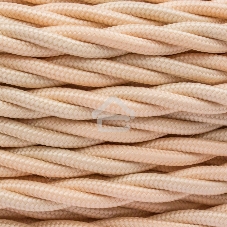 Провод ретро Bironi B1-435-719-50 3х2.5 матовый песочное золото (уп. 50 м)