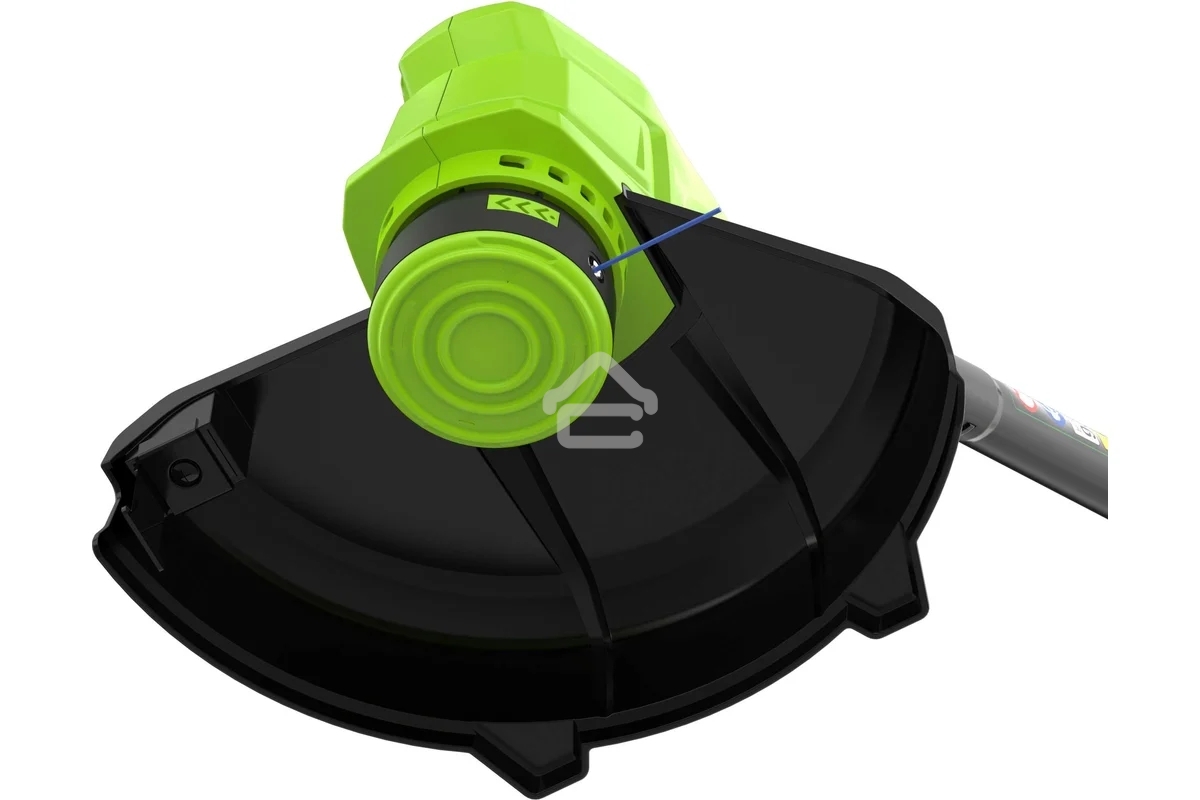 Триммер Greenworks 25 см, авт., 24V, с АБ 2 А.ч. и ЗУ слайдер 2,0А 2107207SA