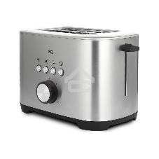 Тостер BQ T1010 Steel-Black, Мощность 800 Вт, 7 степеней поджаривания