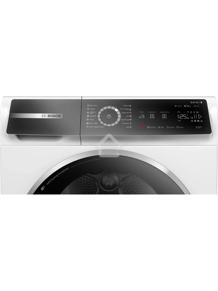 Сушильная машина Bosch WQB245B0ME белый, 9 кг, сушка - конденсационная, программ - 14, 59.8 x 84.2 x 65.1 см