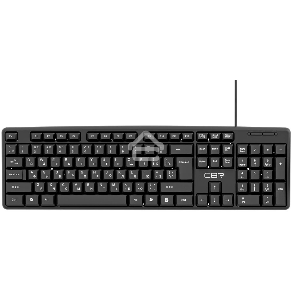 Клавиатура CBR KB 100 проводная, USB, черный