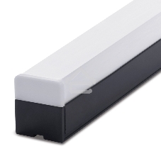 Светильник светодиодный Feron AL4020 ДПО-24вт 6500К 2400Лм линейный рассеиватель матовый в алюминиевом корпусе черный